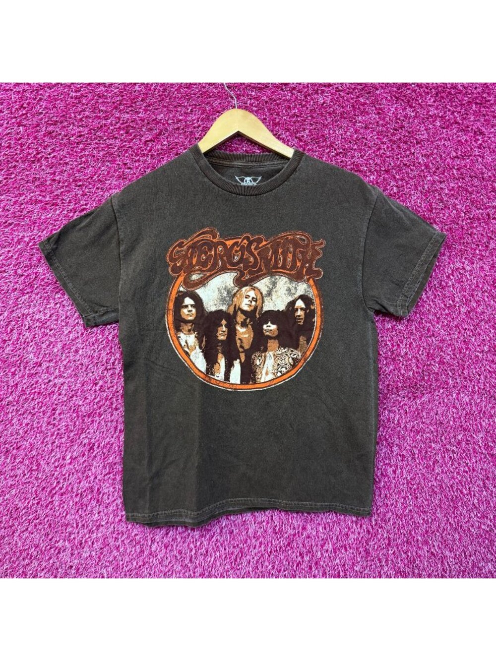 Aerosmith Toys in Attic Promo Tour Poster Rock Band Tee S/M